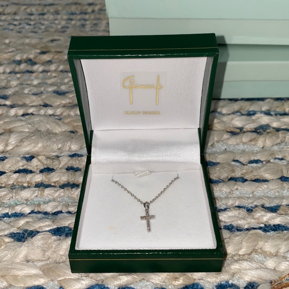 Giancarlo Silver Cross Necklace
